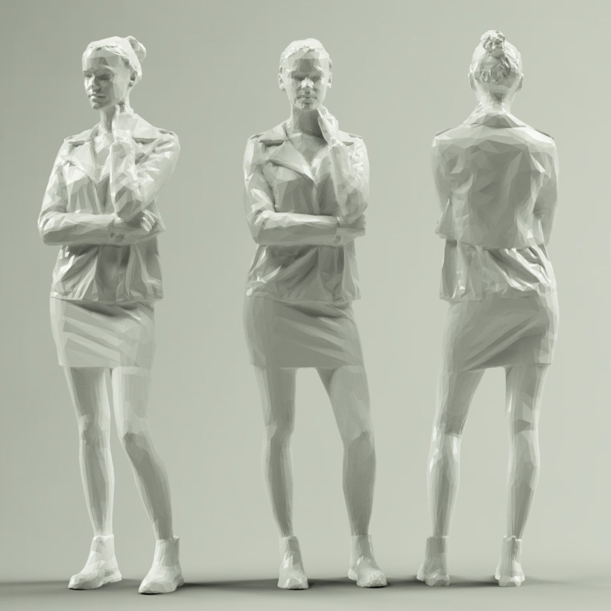 16 Fashion Girls Scan Vol 2 Low-poly 3D model_82