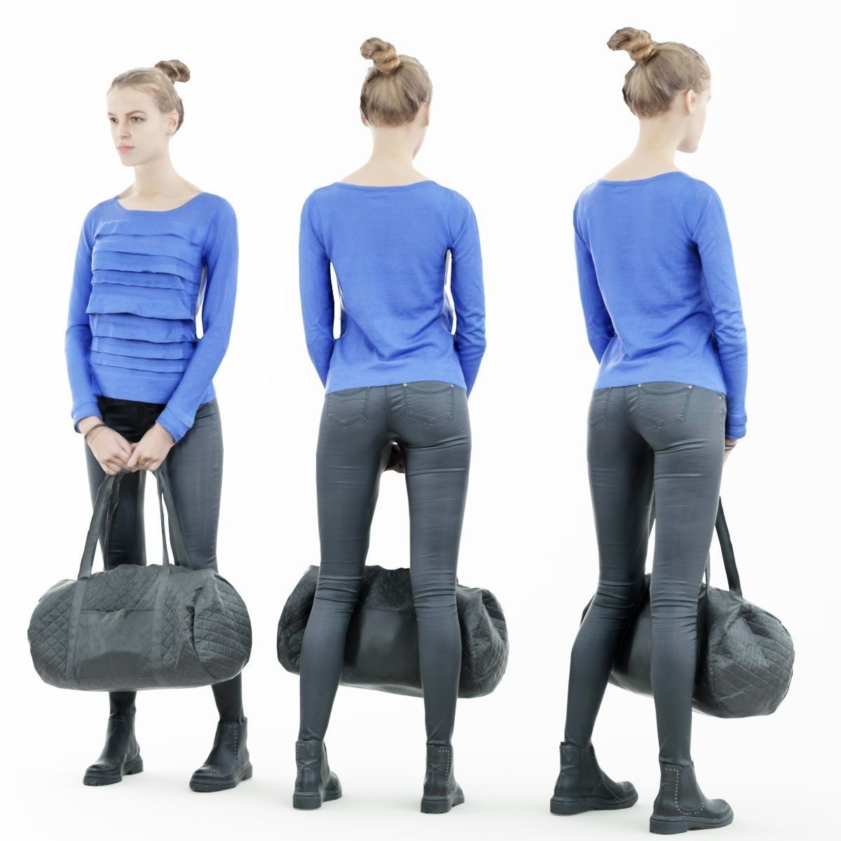 16 Fashion Girls Scan Vol 2 Low-poly 3D model_72