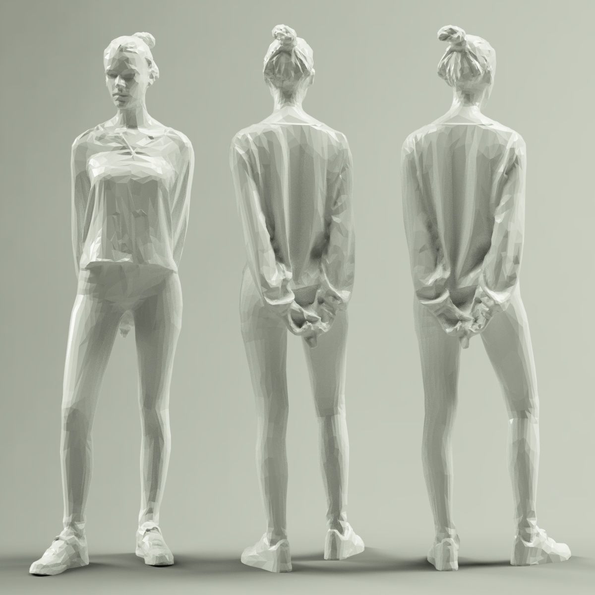 16 Fashion Girls Scan Vol 2 Low-poly 3D model_66