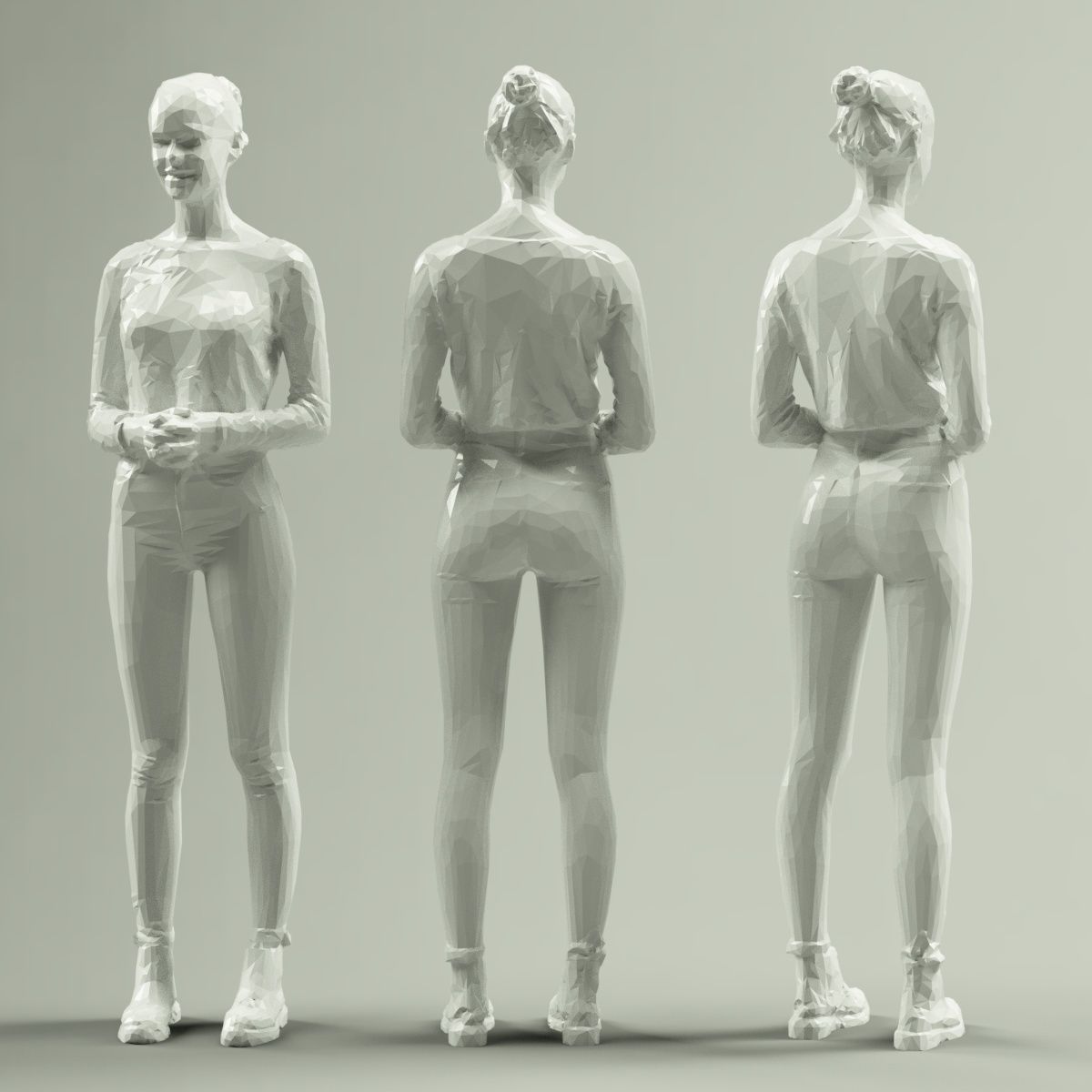 16 Fashion Girls Scan Vol 2 Low-poly 3D model_23