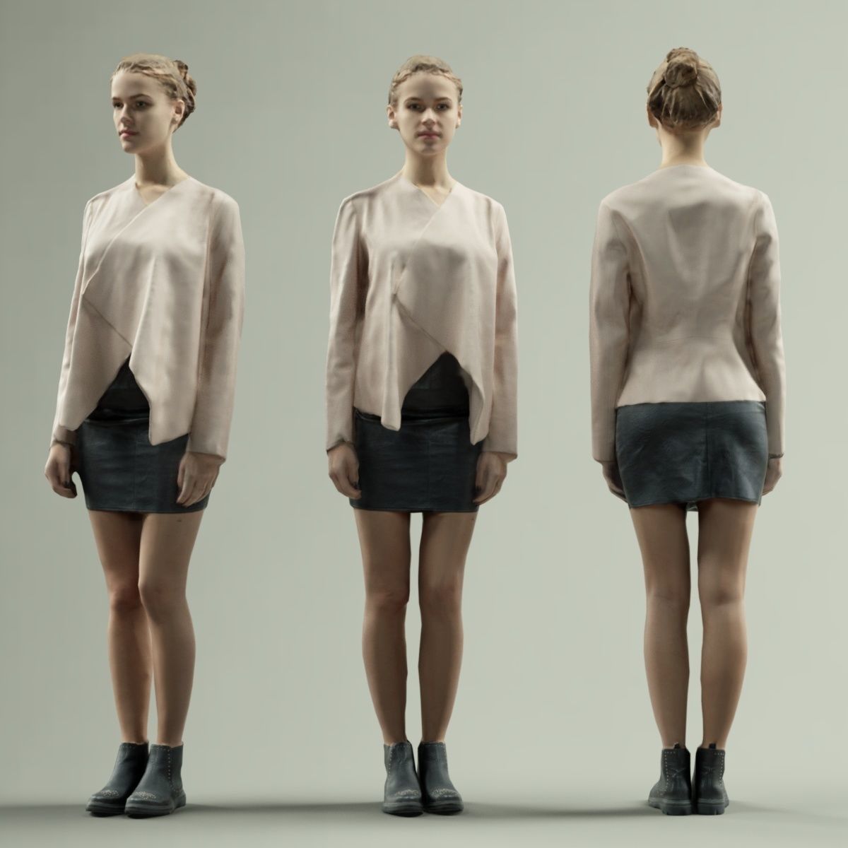 16 Fashion Girls Scan Vol 2 Low-poly 3D model_104