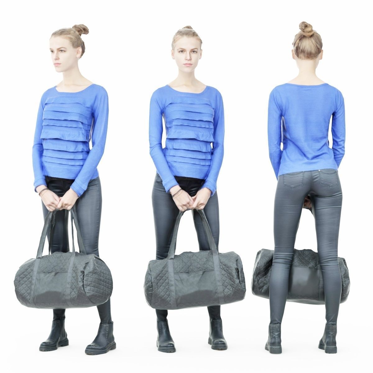 16 Fashion Girls Scan Vol 2 Low-poly 3D model_121