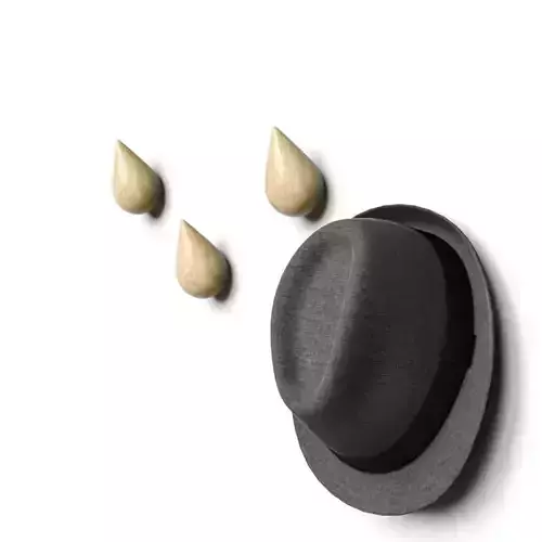 Normann Copenhagen Dropit Hooks small nature with a hat