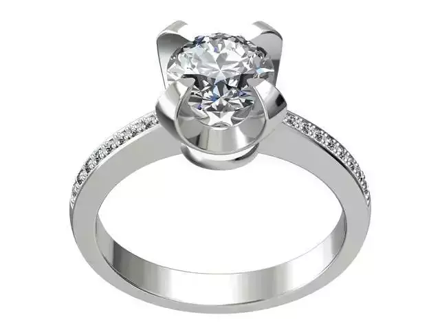 JEWELRY ENGAGEMENT RING STL FILE FOR DOWNLOAD AND PRINT- CC5 3D print model