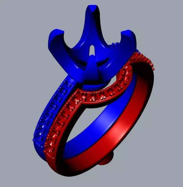 JEWELRY 3D BRIDAL SET STL FILE FOR DOWNLOAD AND PRINT- CC5B 3D print model_0