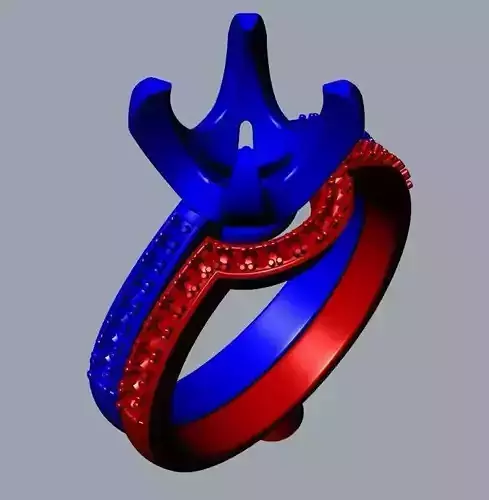 JEWELRY 3D BRIDAL SET STL FILE FOR DOWNLOAD AND PRINT- CC5B