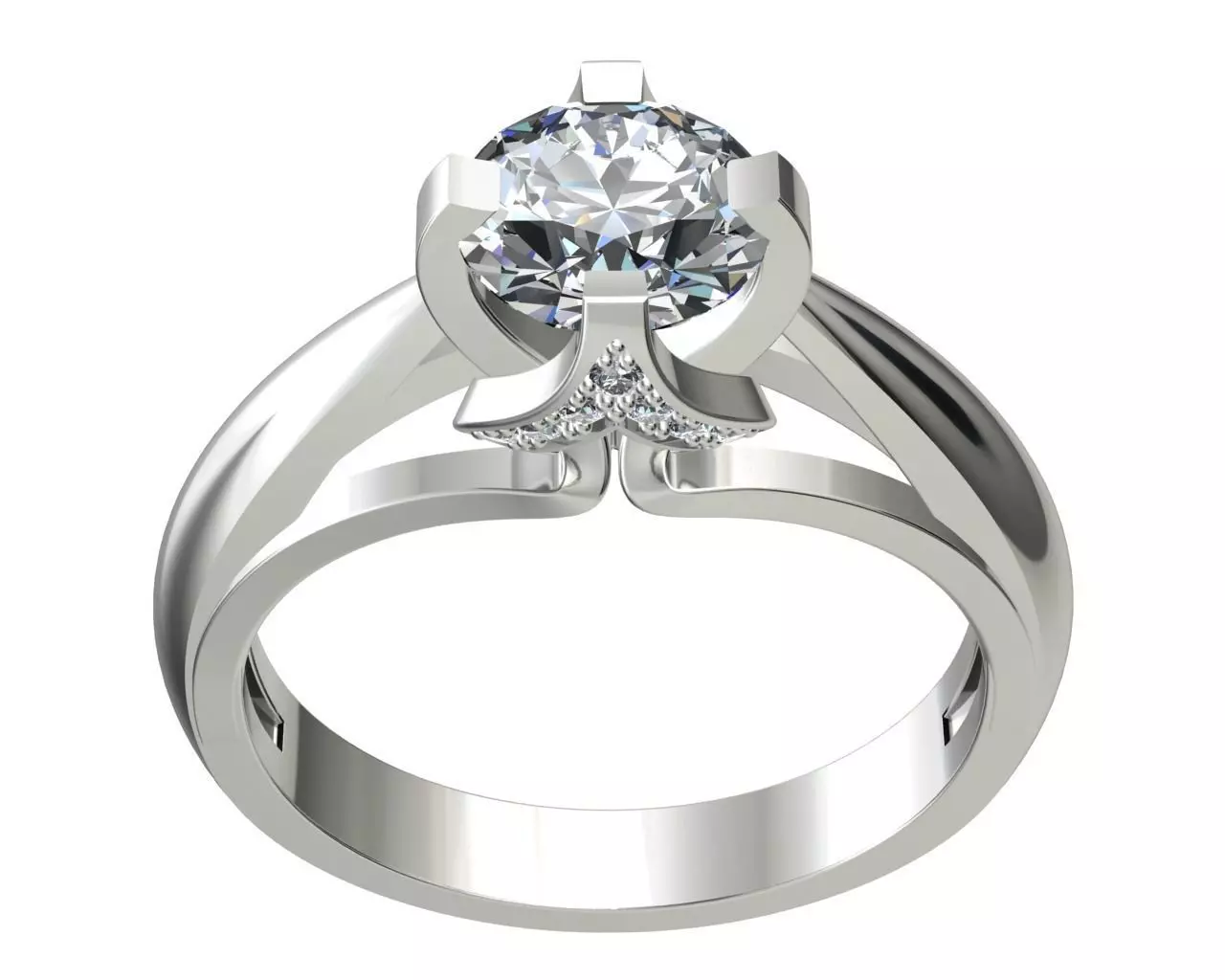 JEWELRY ENGAGEMENT RING STL FILE FOR DOWNLOAD AND PRINT- CC7 3D print model_0