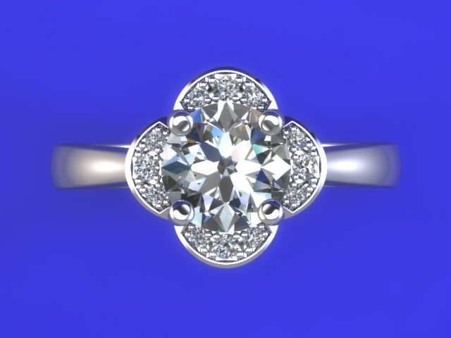 JEWELRY ENGAGEMENT RING STL FILE FOR DOWNLOAD AND PRINT- CC8 3D print model_2