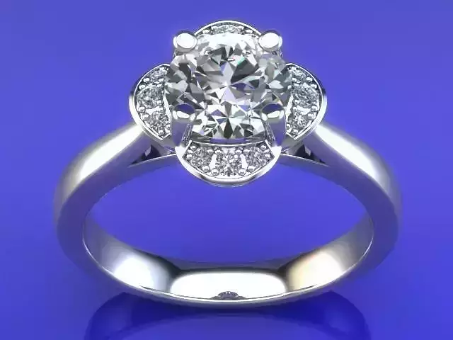 JEWELRY ENGAGEMENT RING STL FILE FOR DOWNLOAD AND PRINT- CC8 3D print model