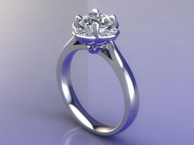 JEWELRY ENGAGEMENT RING STL FILE FOR DOWNLOAD AND PRINT- CC8 3D print model_1