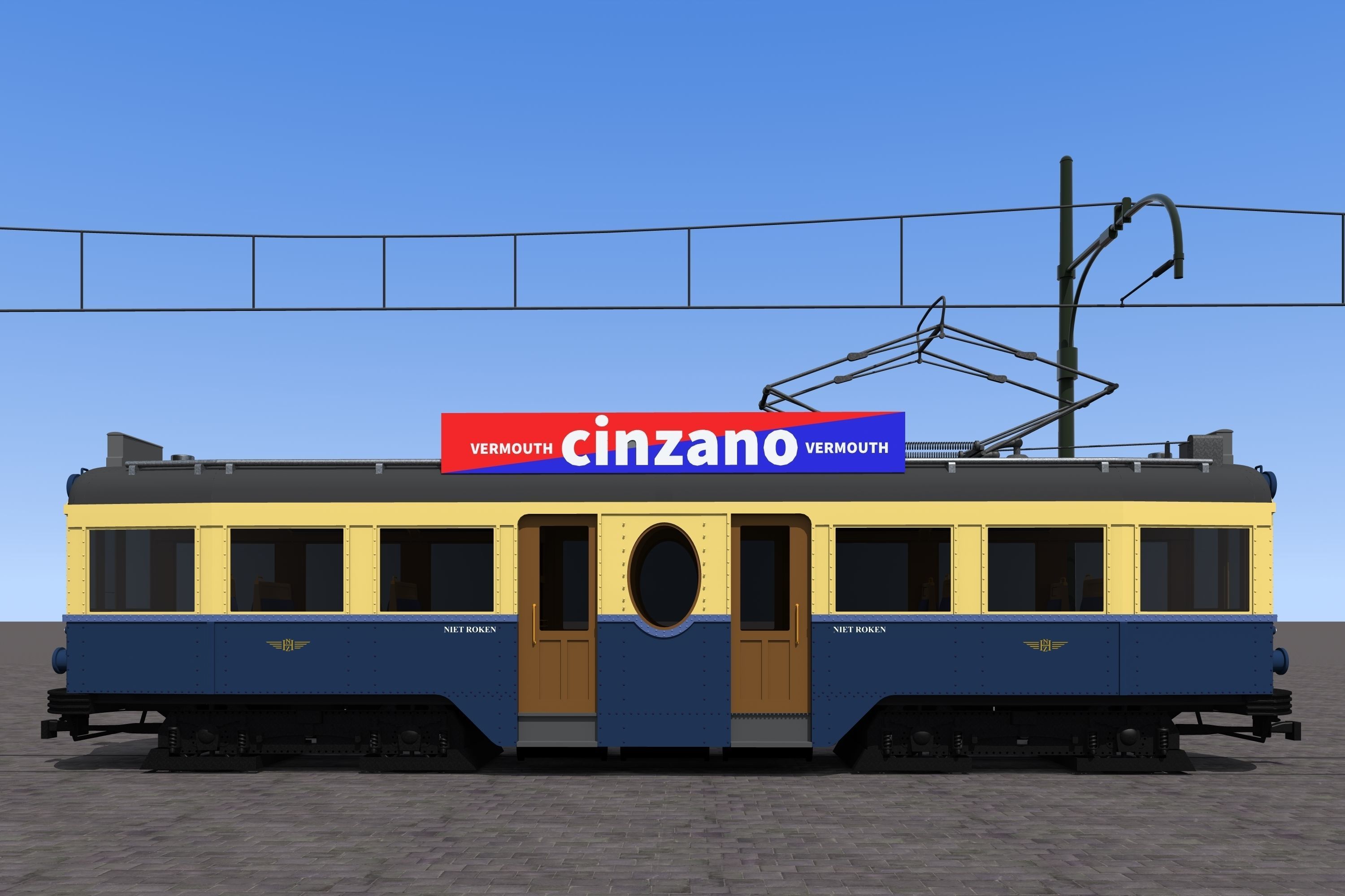 Boedapester or blue train 3D model_5