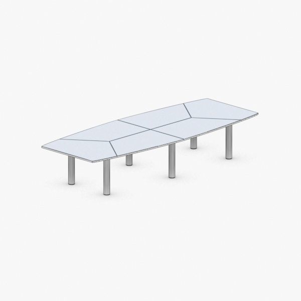 1347 - Office Table Low-poly 3D model_2