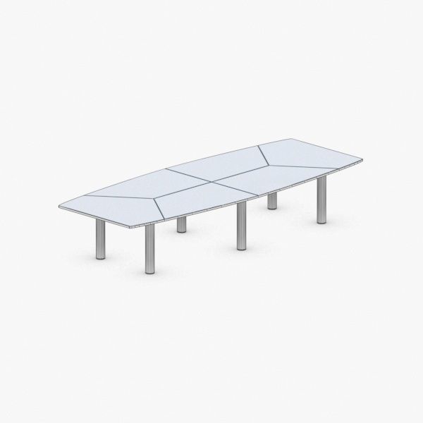 1347 - Office Table Low-poly 3D model_3