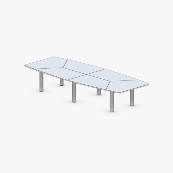 1347 - Office Table Low-poly 3D model_4