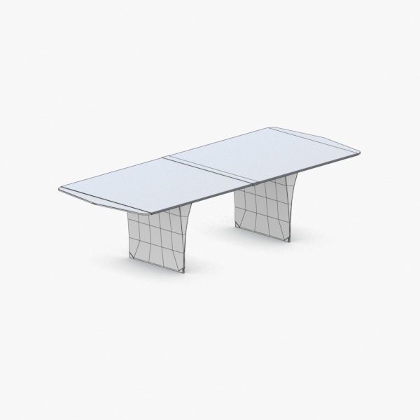 1348 - Office Table Low-poly 3D model_4