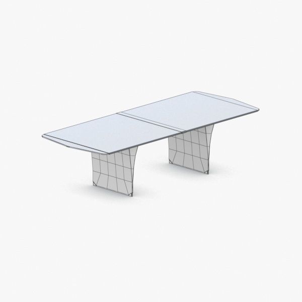 1348 - Office Table Low-poly 3D model_2