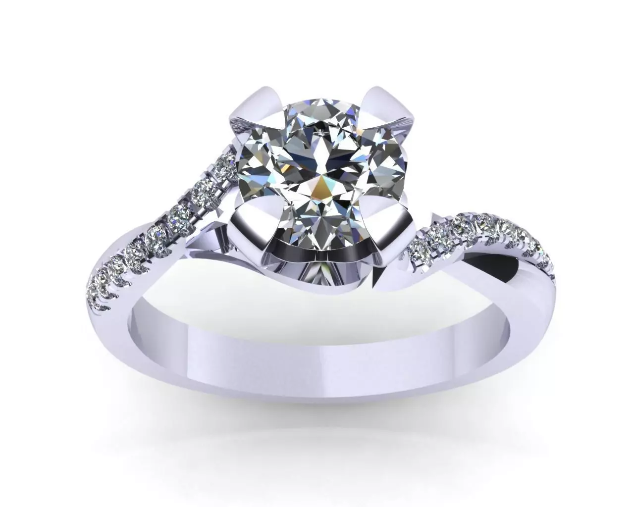 JEWELRY ENGAGEMENT RING STL FILE FOR DOWNLOAD AND PRINT- CC9 3D print model_0