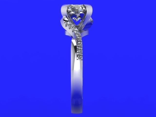 JEWELRY ENGAGEMENT RING STL FILE FOR DOWNLOAD AND PRINT- CC9 3D print model_2