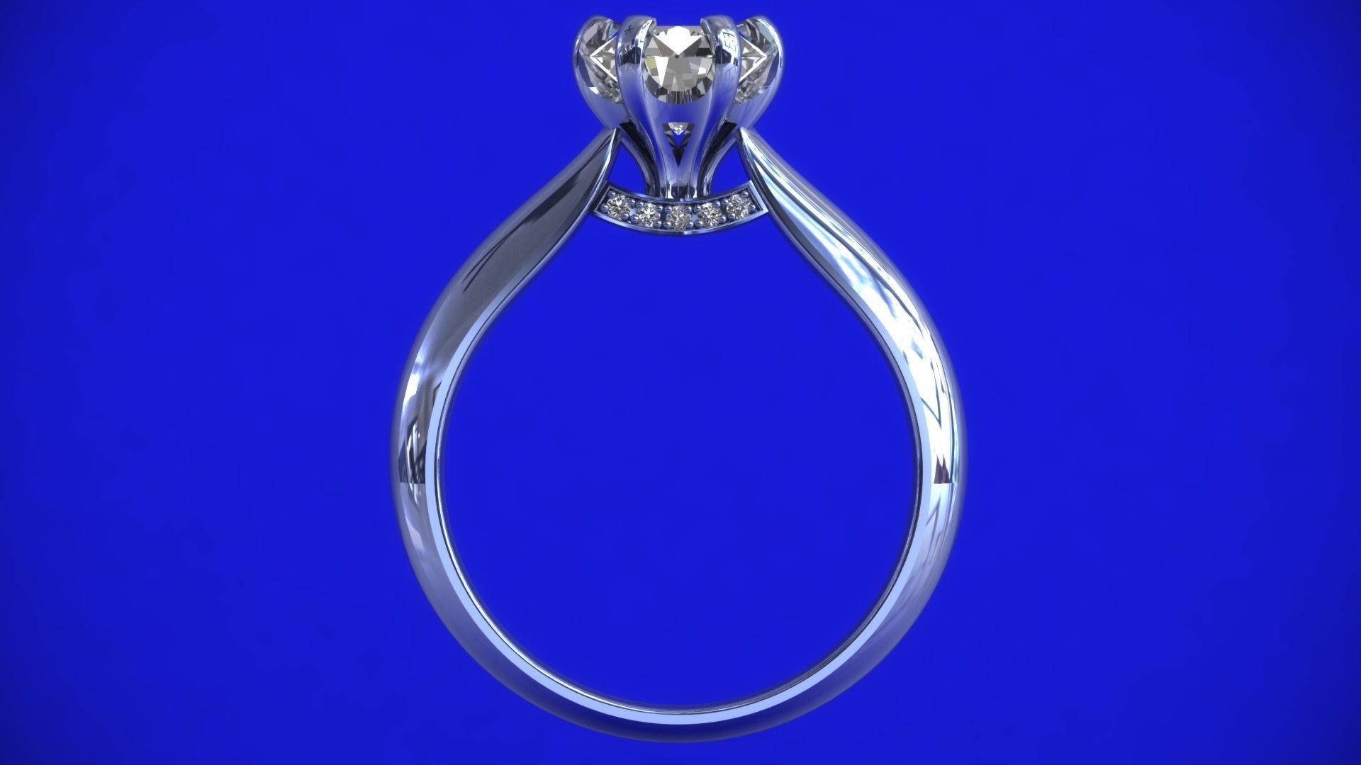 JEWELRY ENGAGEMENT RING STL FILE FOR DOWNLOAD AND PRINT- CC10 3D print model_2
