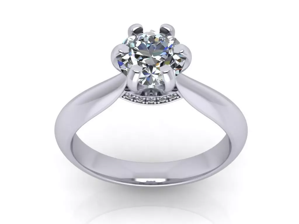 JEWELRY ENGAGEMENT RING STL FILE FOR DOWNLOAD AND PRINT- CC10 3D print model_0