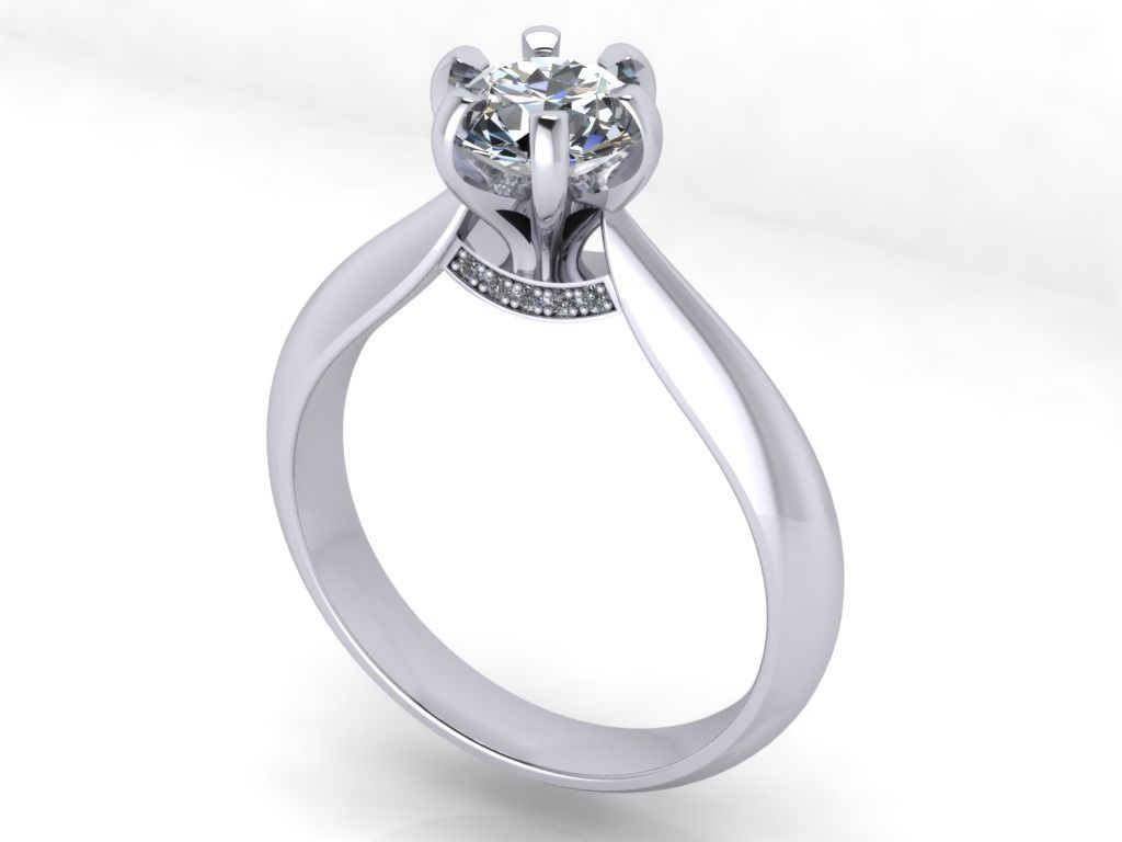 JEWELRY ENGAGEMENT RING STL FILE FOR DOWNLOAD AND PRINT- CC10 3D print model_6