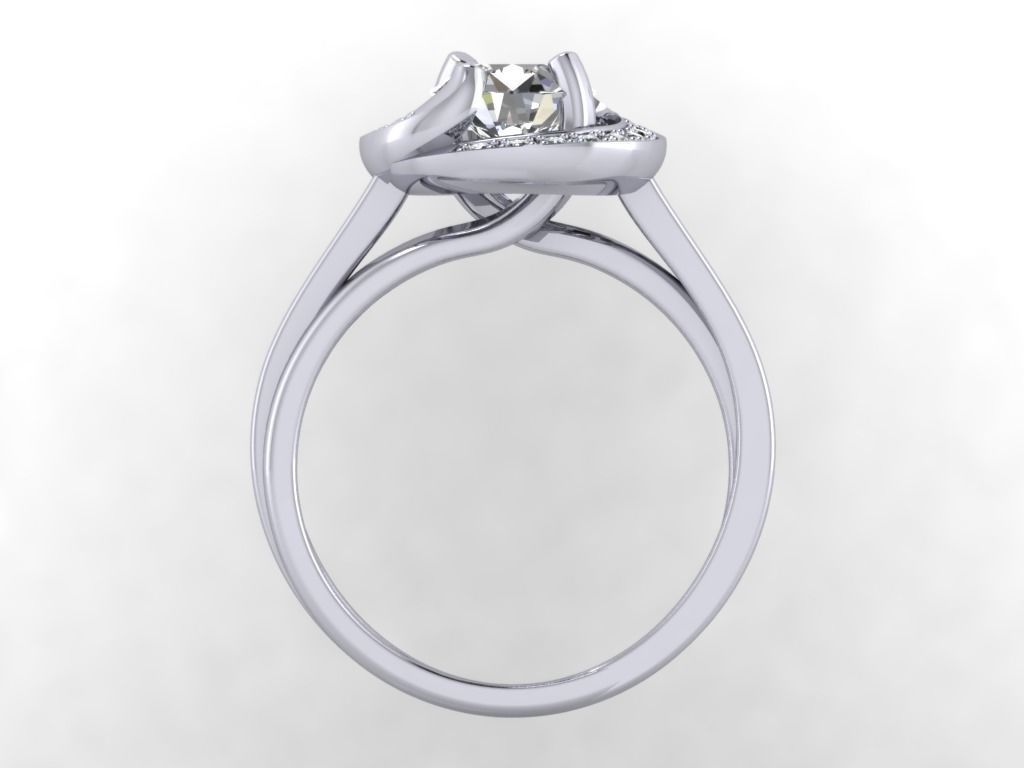 JEWELRY ENGAGEMENT RING STL FILE FOR DOWNLOAD AND PRINT- CC13 3D print model_3