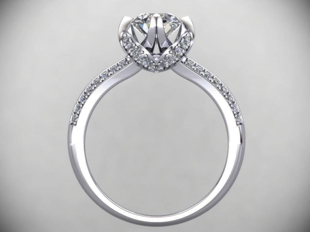JEWELRY ENGAGEMENT RING STL FILE FOR DOWNLOAD AND PRINT- CC15 3D print model_3