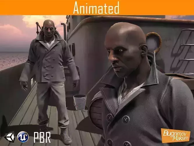 Character sailor Afro