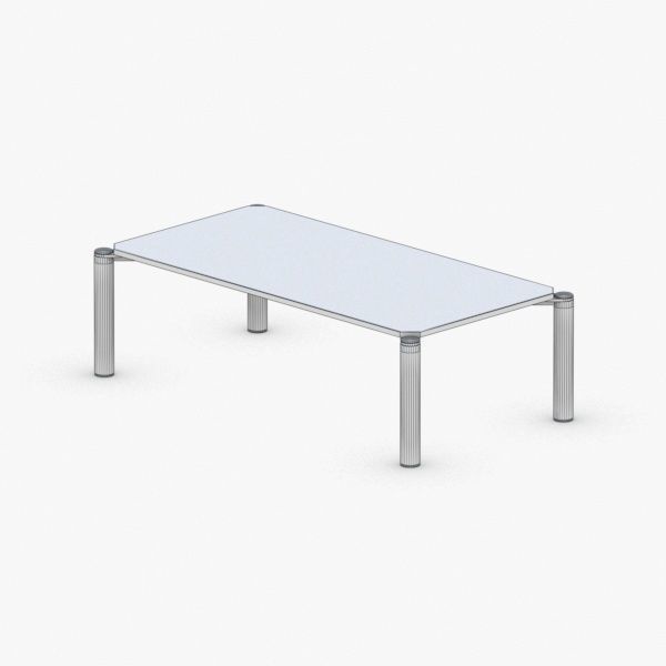 1358 - Office Table Low-poly 3D model_3