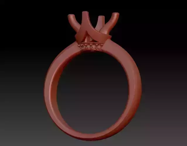JEWELRY ENGAGEMENT RING STL FILE FOR DOWNLOAD AND PRINT- CC20