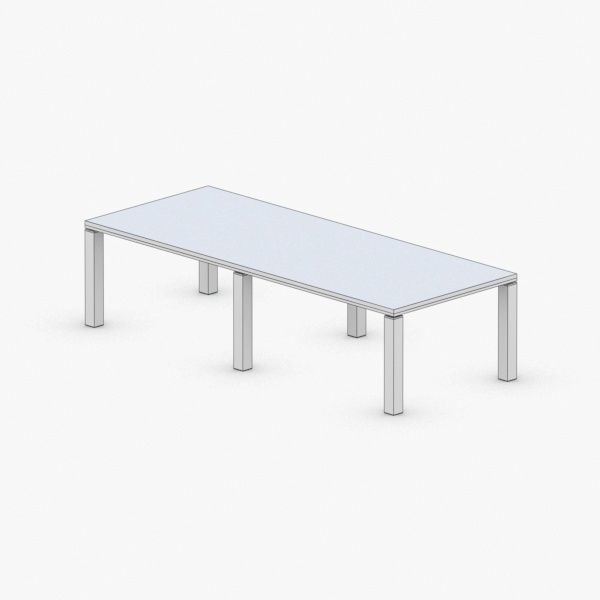 1360 - Office Table Low-poly 3D model_4