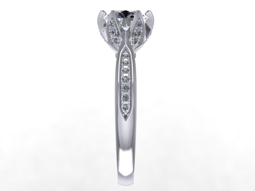 JEWELRY ENGAGEMENT RING STL FILE FOR DOWNLOAD AND PRINT- CC22 3D print model_4