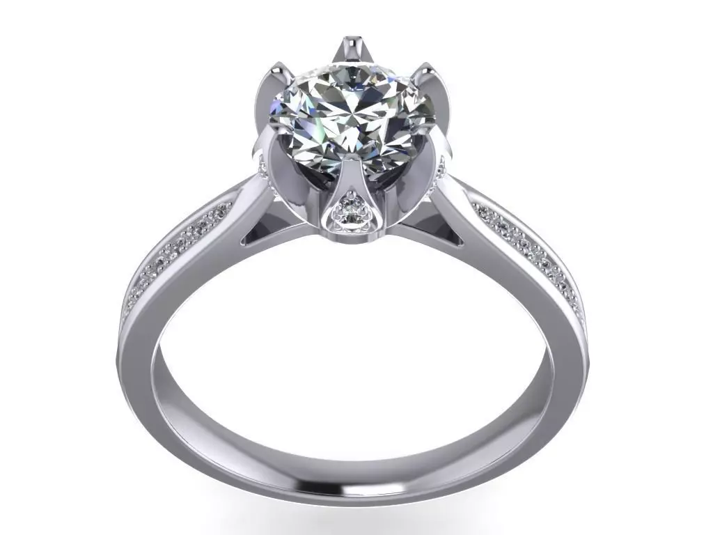 JEWELRY ENGAGEMENT RING STL FILE FOR DOWNLOAD AND PRINT- CC22 3D print model_0