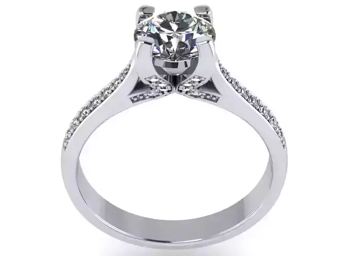 JEWELRY ENGAGEMENT RING STL FILE FOR DOWNLOAD AND PRINT- CC23
