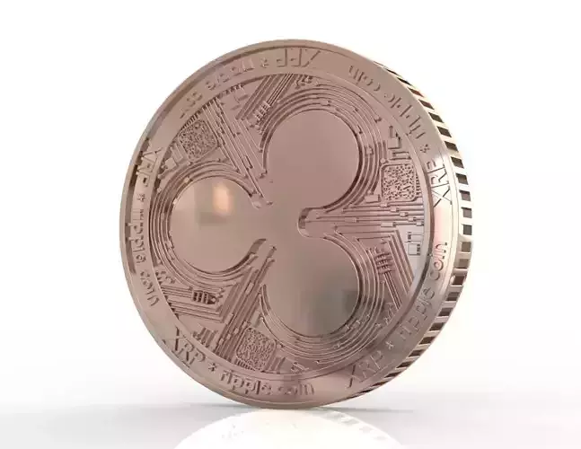 Ripple XRP coins 3D print model