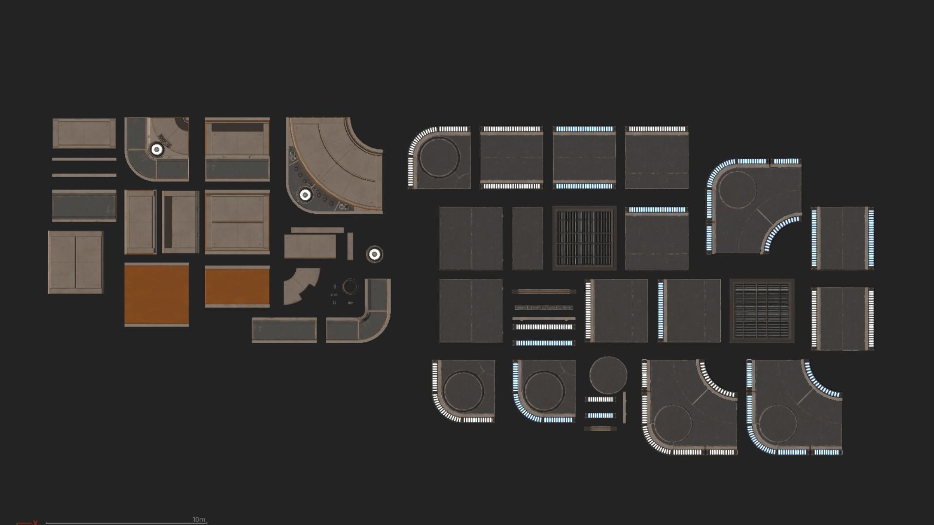 Sci Fi Interior Asset Pack 1 Low-poly 3D model_18