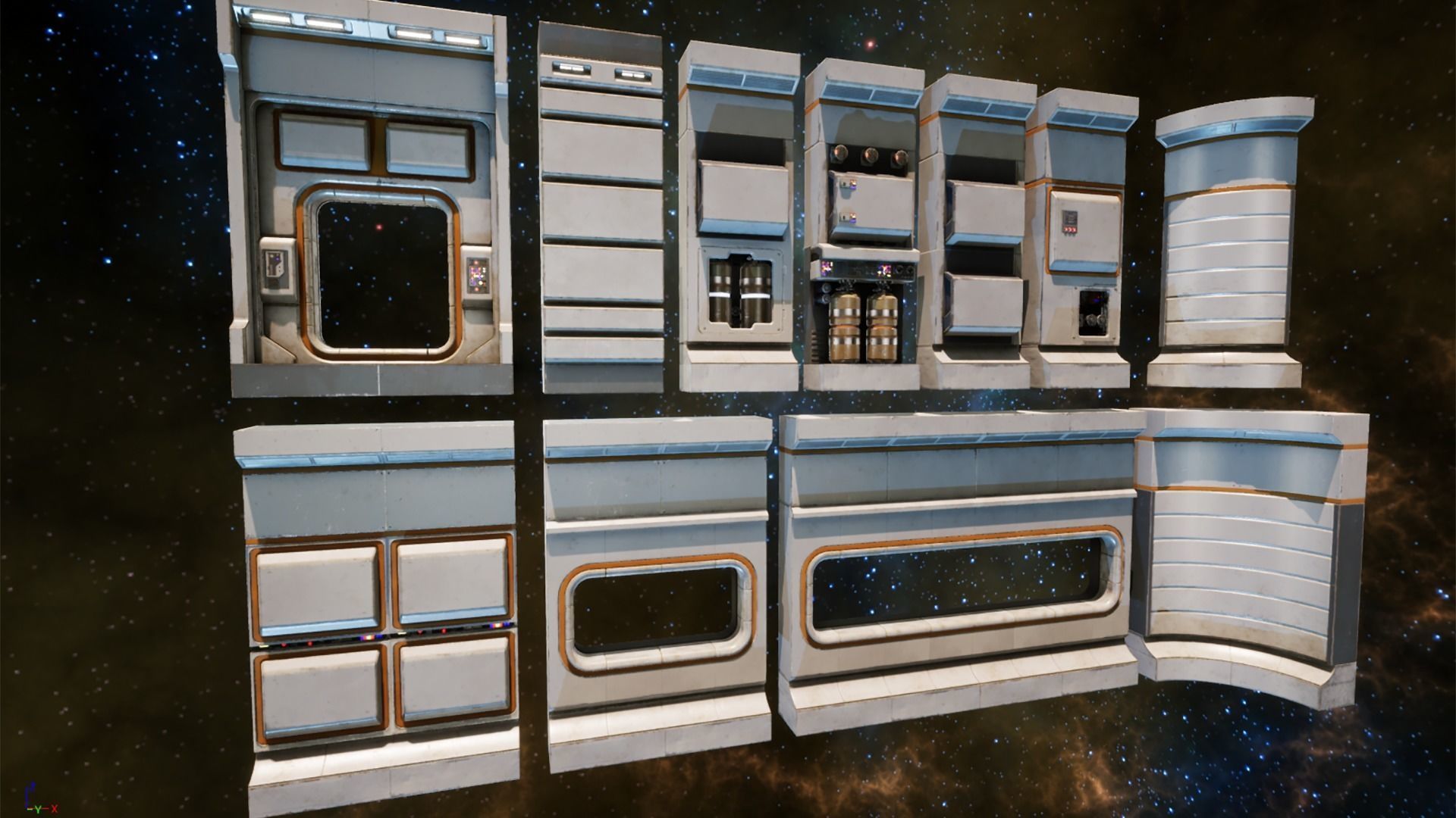 Sci Fi Interior Asset Pack 1 Low-poly 3D model_14