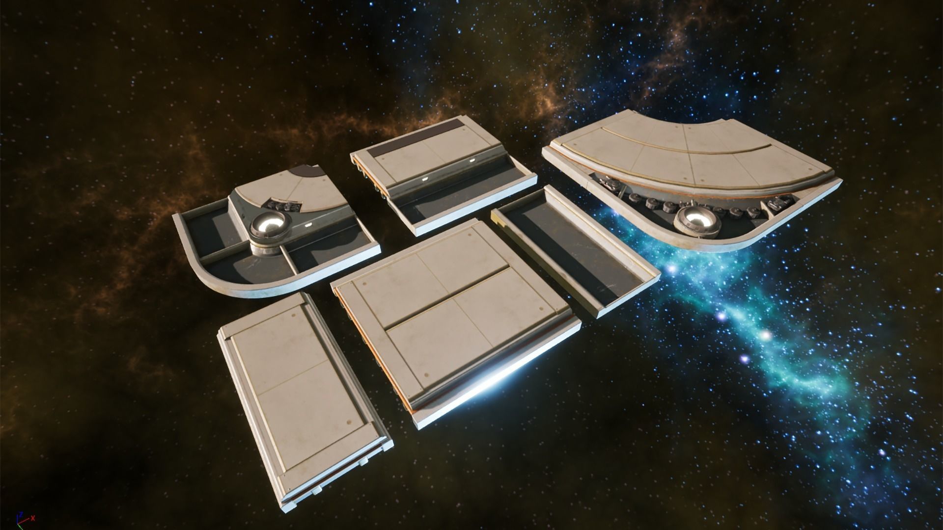 Sci Fi Interior Asset Pack 1 Low-poly 3D model_16