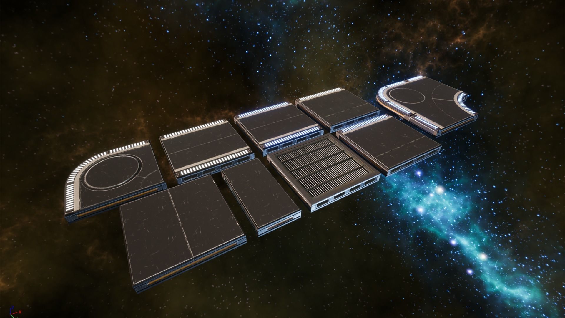 Sci Fi Interior Asset Pack 1 Low-poly 3D model_15