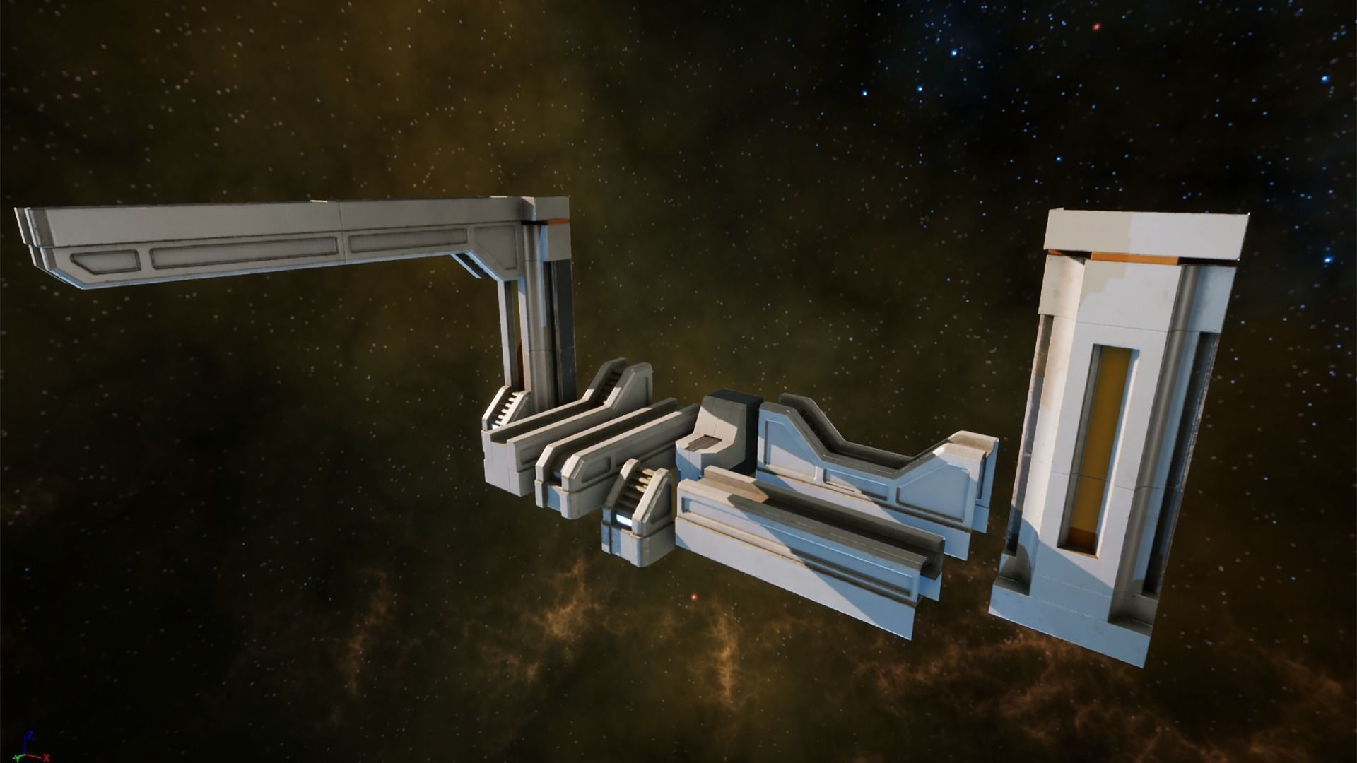 Sci Fi Interior Asset Pack 1 Low-poly 3D model_13