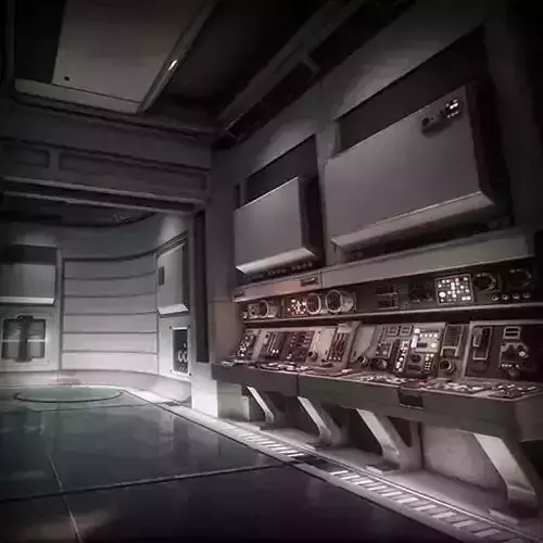Sci Fi Interior Asset Pack 1 Low-poly 3D model