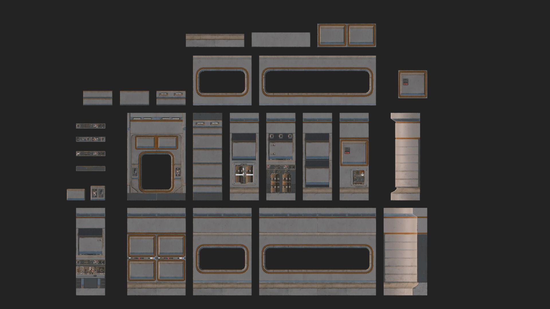 Sci Fi Interior Asset Pack 1 Low-poly 3D model_20