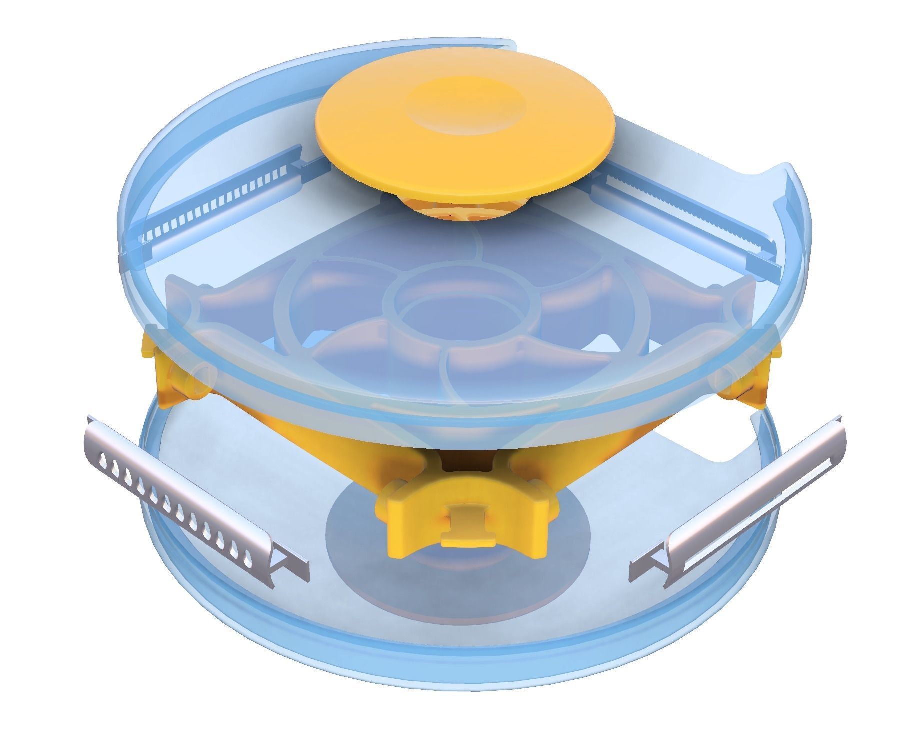 Four blade rotary peeler  3D model_6