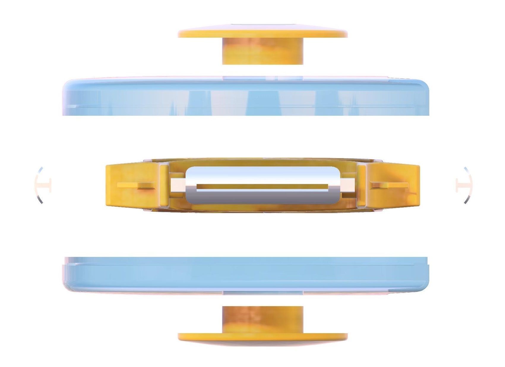 Four blade rotary peeler  3D model_1