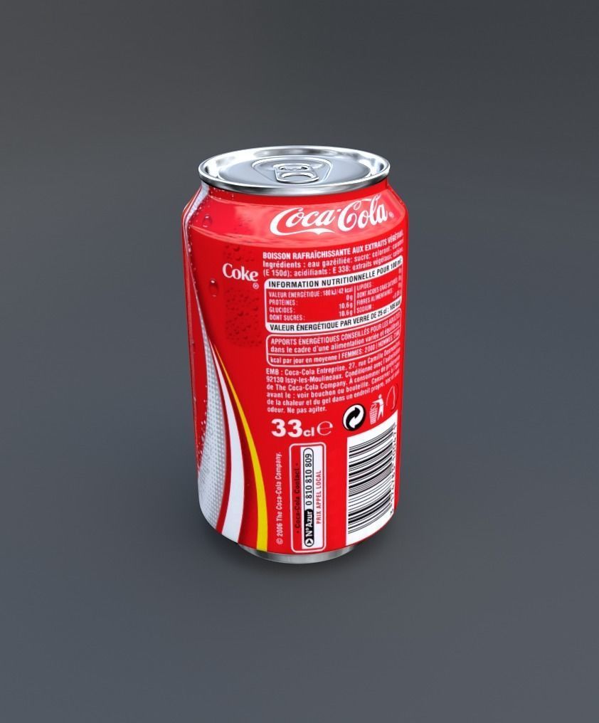 Soda Can Pack Low-poly 3D model_4