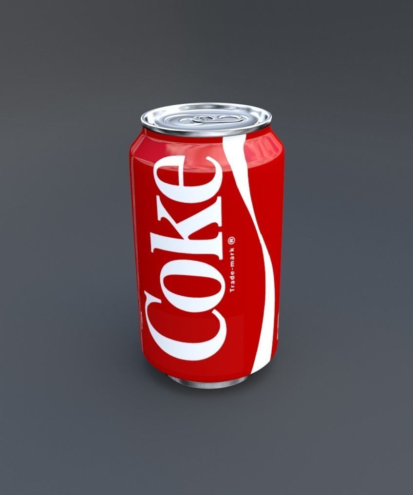Soda Can Pack Low-poly 3D model_1
