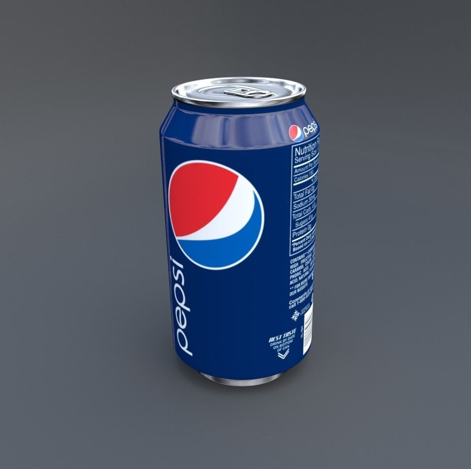 Soda Can Pack Low-poly 3D model_9