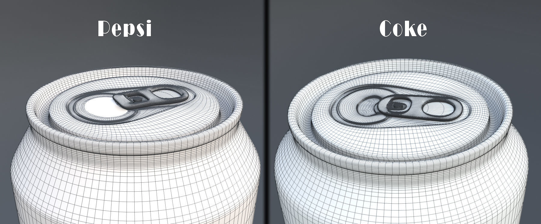Soda Can Pack Low-poly 3D model_16