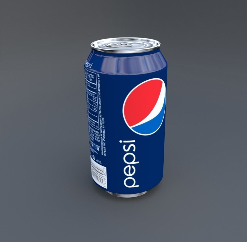 Soda Can Pack Low-poly 3D model_8