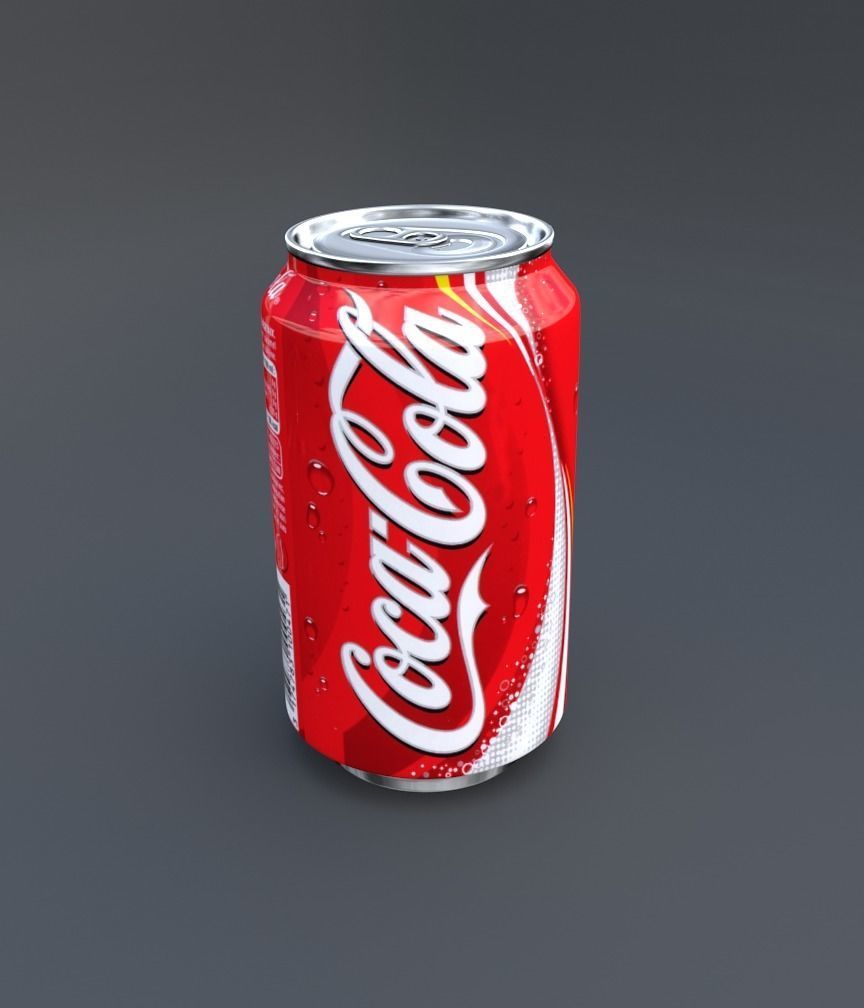 Soda Can Pack Low-poly 3D model_3